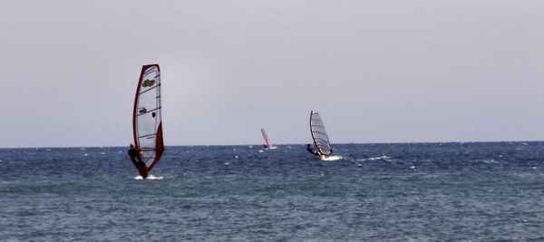 Surfer bei gutem Wind