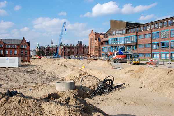 Hafencity - Baustelle Osakaallee