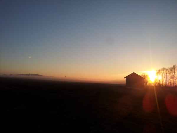 Sonnenaufgang im Herbst