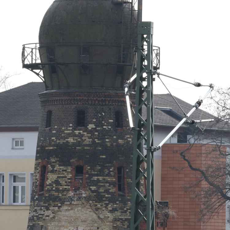 Alter Wasserturm im Bahnhof Merseburg