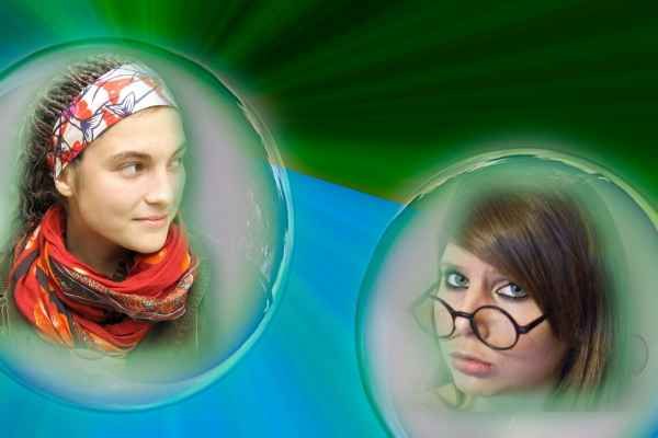 Mimik in Seifenblase