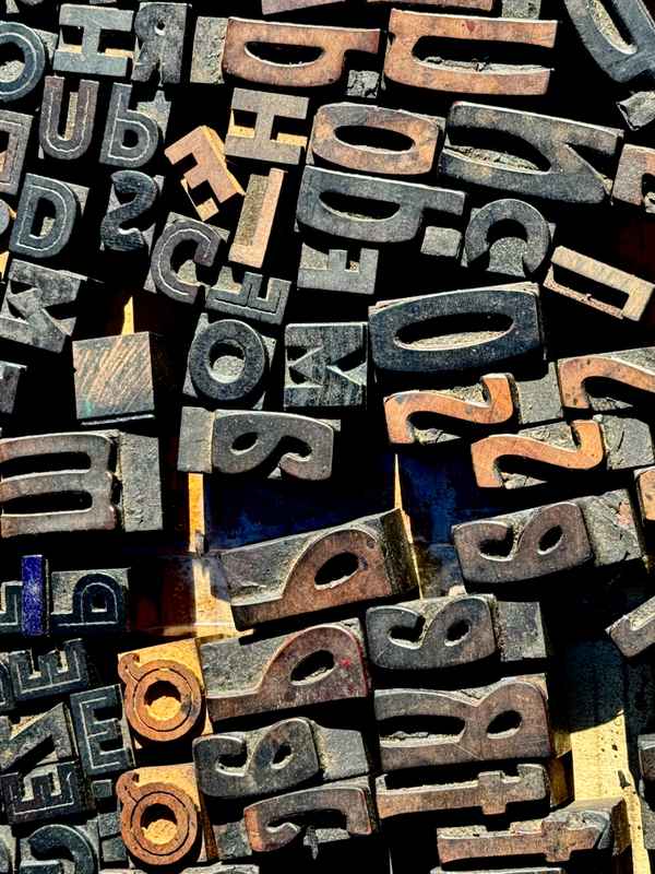 Holz-Lettern f&uuml;r Drucke