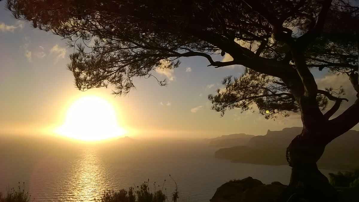 Sonnenuntergang in Südfrankreich