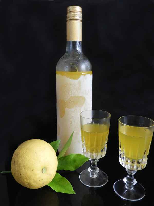 Limoncello aus eigenen Zitronen