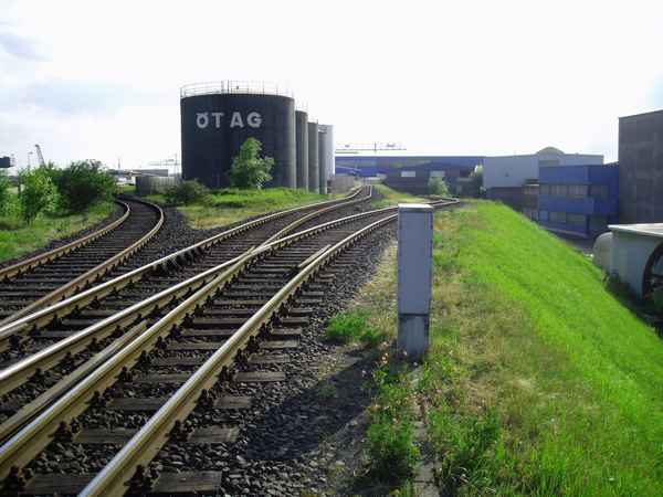 Bahnlinie in Duisburg/Neuenkamp