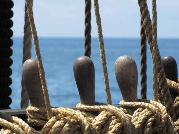 Detail eines Segelschiffes (2) Madeira