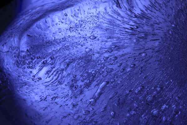 blue broken ice