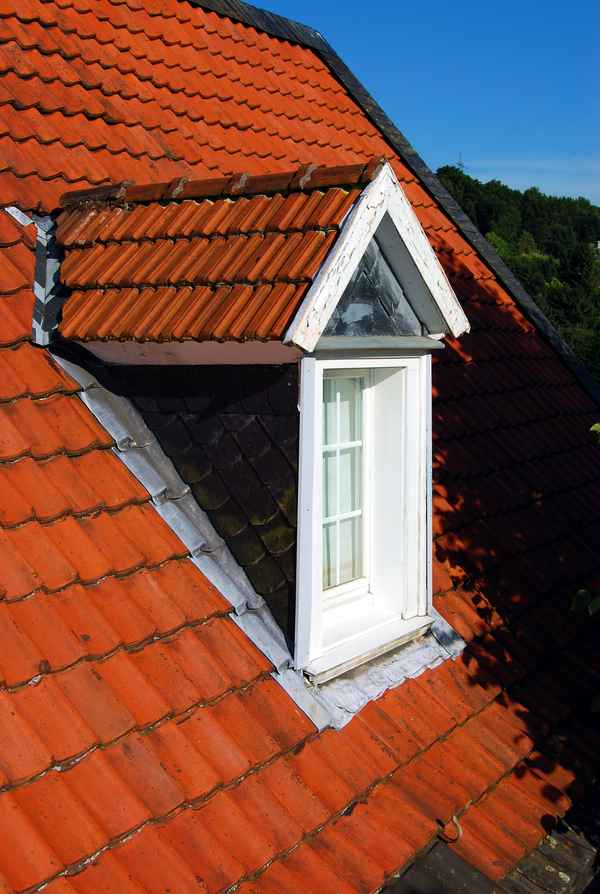 Das Dachfenster im Abendlicht