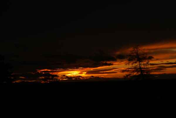 Sonnenuntergang im Winter