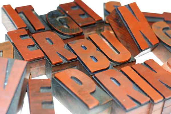 Buchstaben, Druck, Satz