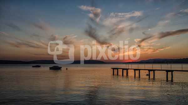 Abendrot am Bodensee