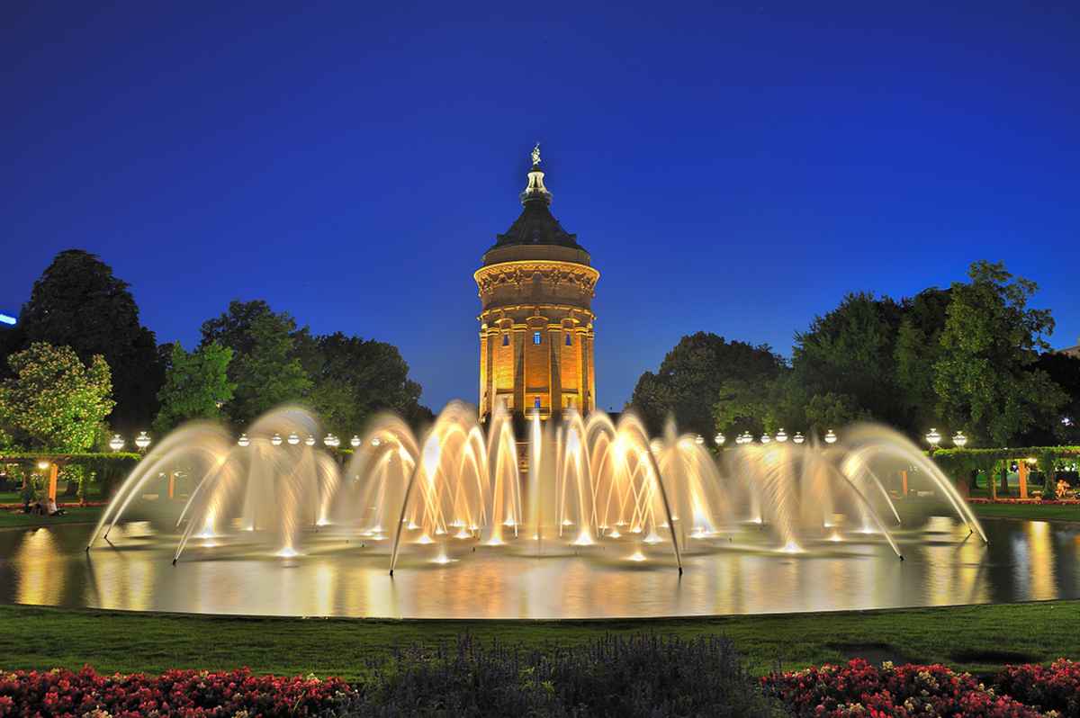 Panorama Mannheim Wasserturmanlage