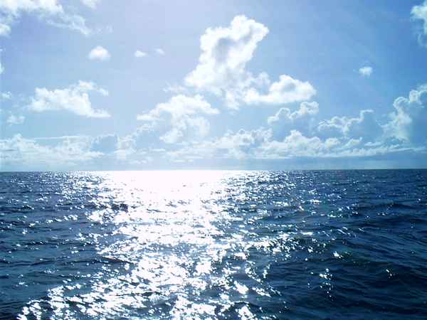 Spiegelung im Meer
