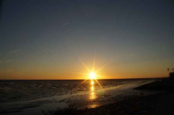 Sonnenuntergang im Watt, die Zweite