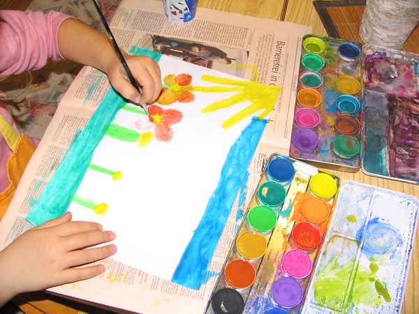 Malen mit Wasserfarben