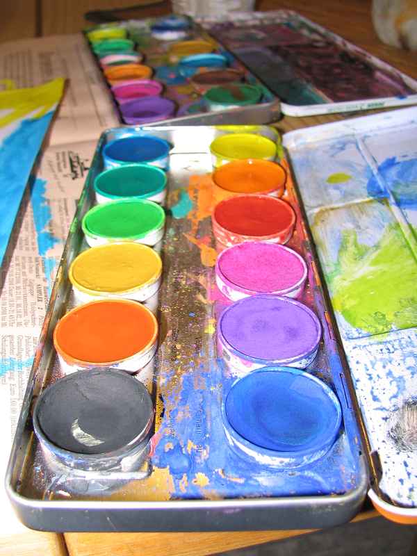 Malen mit Wasserfarben