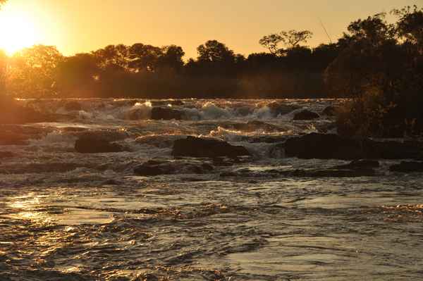 Sonnenuntergang an den Popa Falls