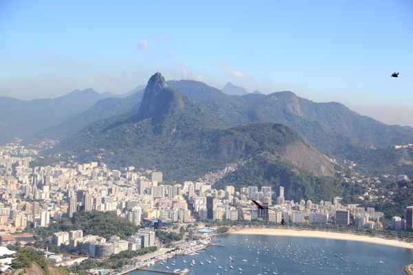 traumhafter Blick auf Corcovado mit Christusstatue