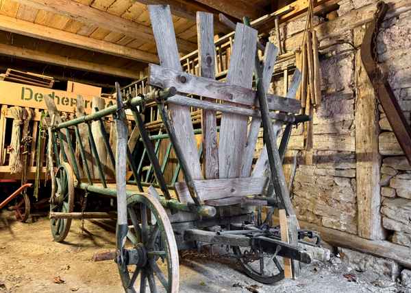 Leiterwagen im Dorfmuseum