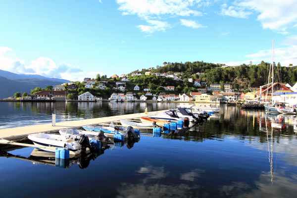 Hafen in Sand (Norwegen)
