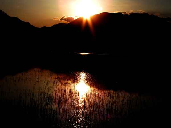 Sonnenuntergang im Ennstal