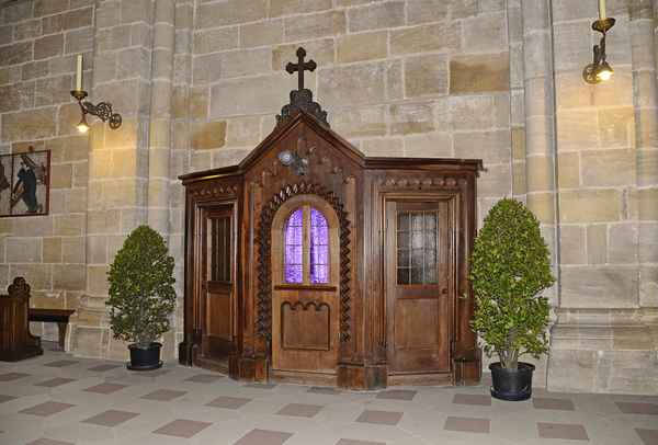 Beichtstuhl im Dom von Bamberg