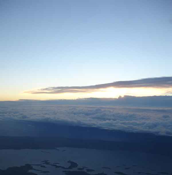Himmel über Irland und England