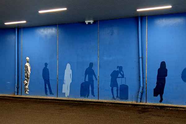 Hermann Hesse im Busbahnhof von Calw
