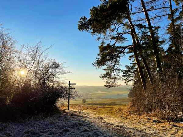 Winterwandern am Nachmittag