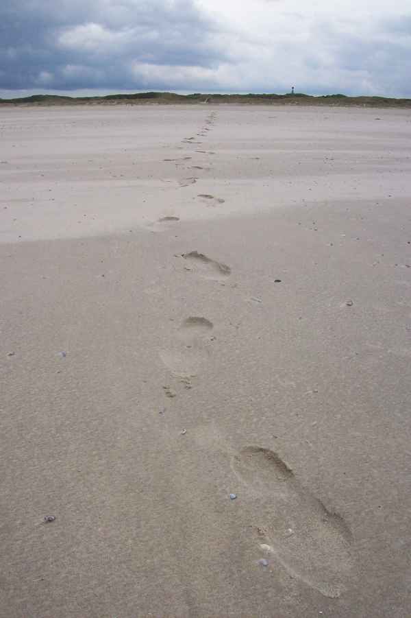 Fußspuren im Sand