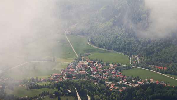 Bayrischzell unter dicken Wolken