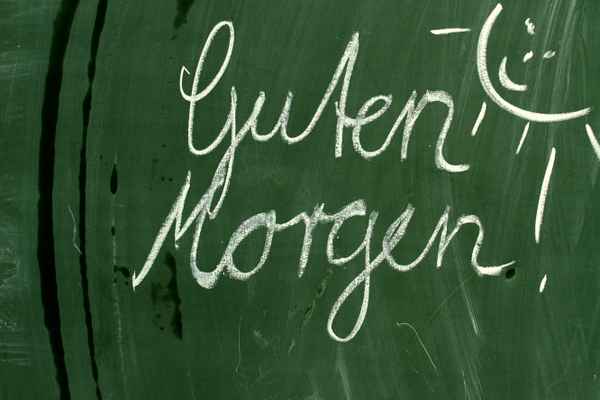 Tafel: Guten Morgen!