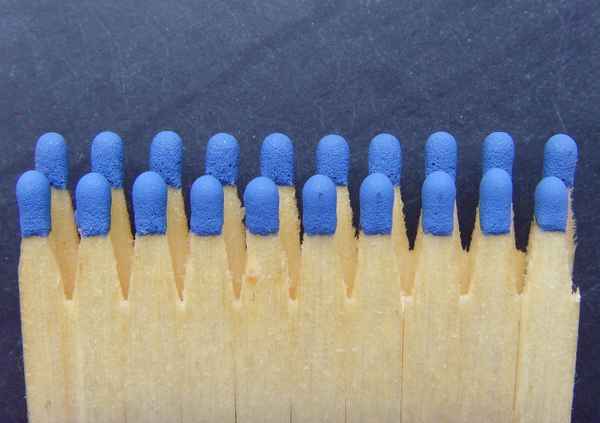 Zündhölzchens Farben -   blau