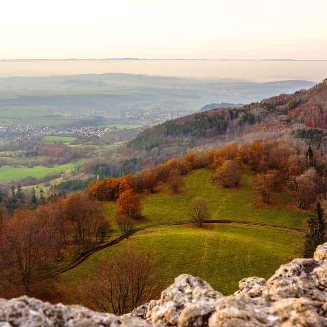 Burg Hohenzollern vom Zeller Horn aus