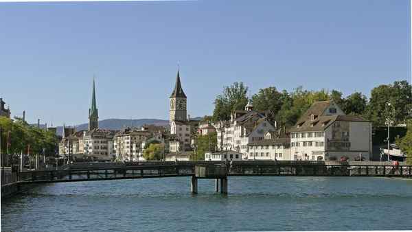 Blick auf Zürich Altstadt 2019
