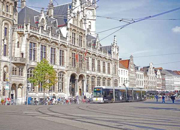 Am Kornmarkt in Gent