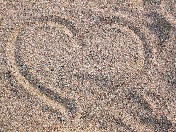 Herz aus Sand