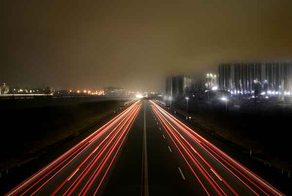 A9 Bayreuth bei Nacht