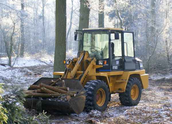 Radlader im Einsatz