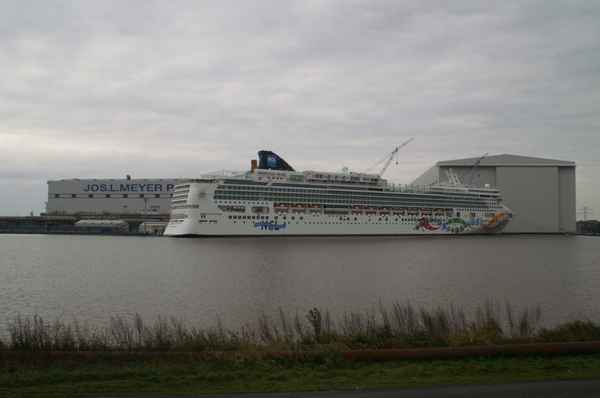 Hier wurde ich gebaut die Norwegian Pearl