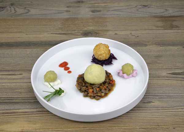 Dreierlei Kartoffelknödel