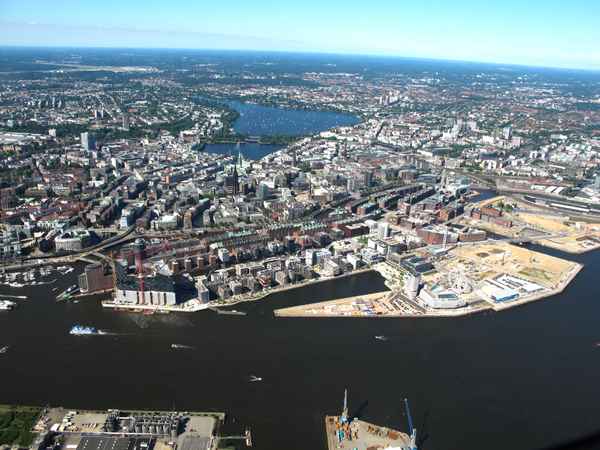 Hamburg HafenCity von oben