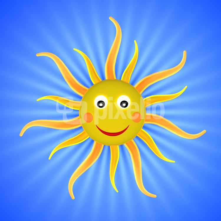 Die Sonne lacht