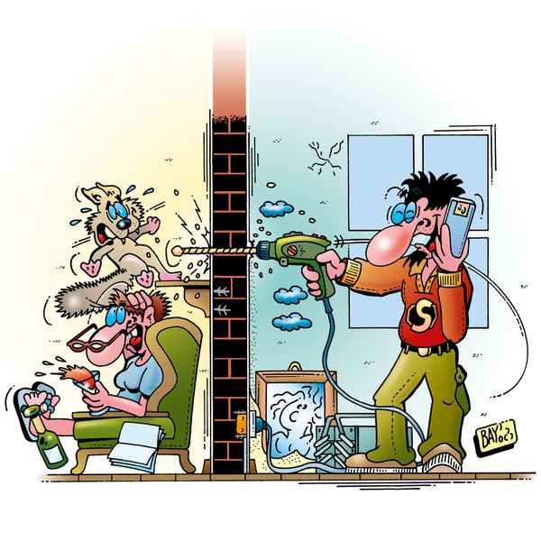 Horror Heimwerken: Bild anbohren