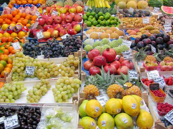 Viktualienmarkt München: Obststand