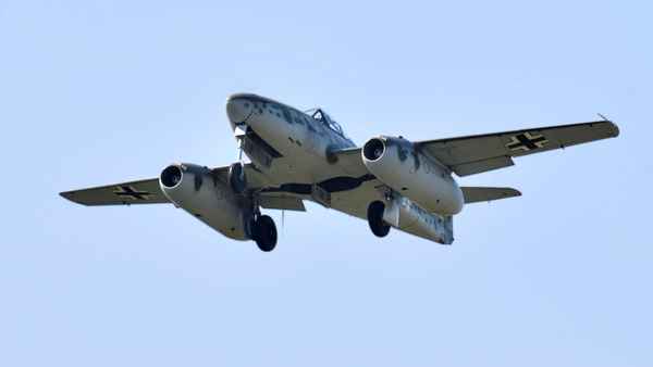 Messerschmitt ME 262 im Landeanflug
