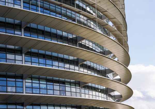 Europa-Parlament Straßburg Teil der Fassade