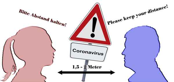 Coronavirus - Abstand halten!