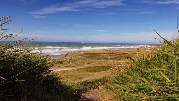 Blick auf den Strand von Hirtshals