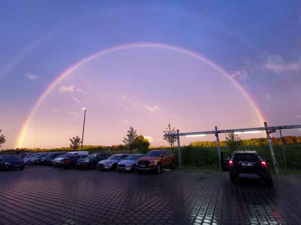Regenbogen am Abend